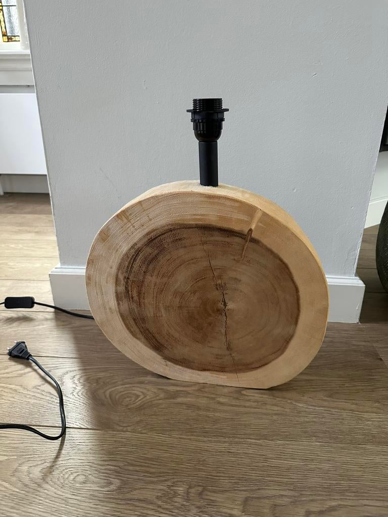 Lamp hout, Ophalen of Verzenden, Zo goed als nieuw, Hout, Minder dan 50 cm