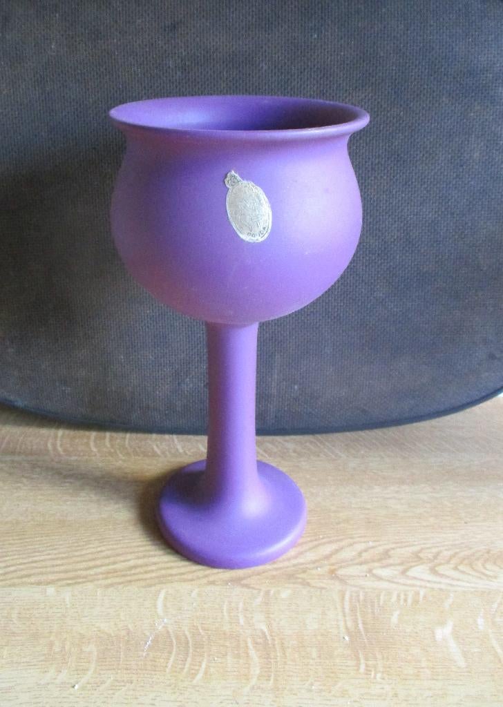 Modica paars Gouda bloempot vintage retro aardewerk, Ophalen of Verzenden