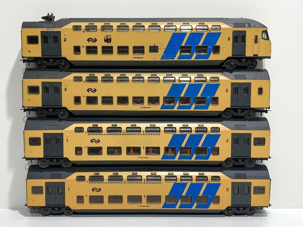 LIMA: 4-delige DDM "PANDA" NS dubbeldekker voor H0-spoor, Hobby en Vrije tijd, Modeltreinen | H0, Gebruikt, Wagon, Gelijkstroom