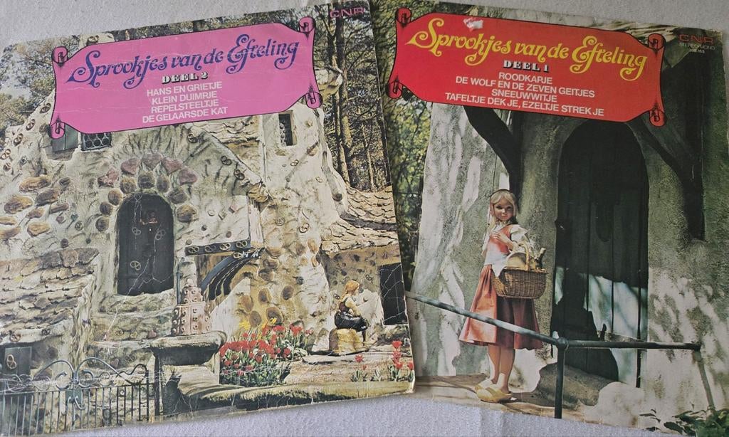 De Efteling: langspeelplaten / LP's / elpees deel 1 + 2, Ophalen of Verzenden, Gebruikt, Overige typen