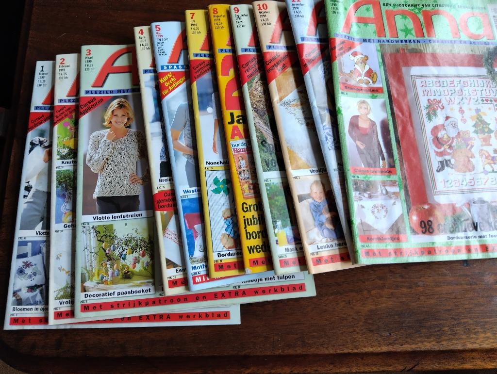 Anna van Burda jaargang 1999, Boeken, Hobby en Vrije tijd, Zo goed als nieuw, Breien en Haken, Ophalen