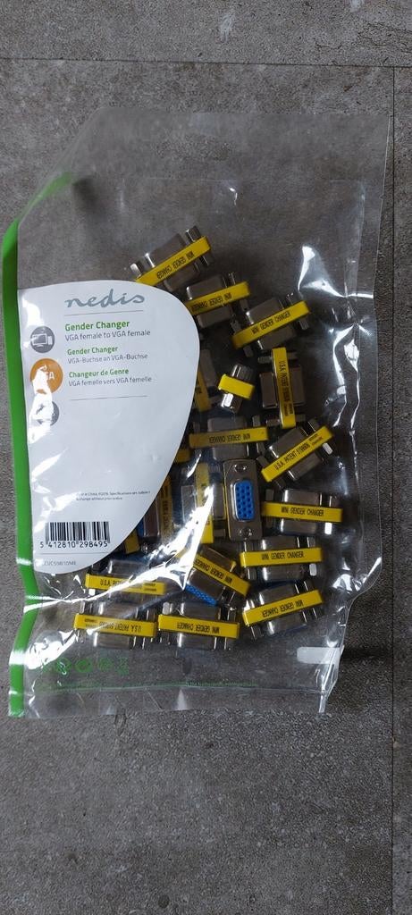 Nedis Gender Changer VGA - Nieuw in verpakking, Nedis, Nieuw, Ophalen of Verzenden, Quality@nedis.com