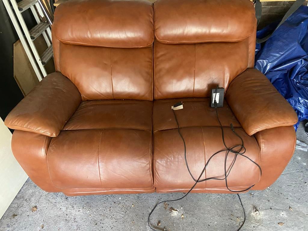 Bank, Huis en Inrichting, Banken | Bankstellen, Ophalen, Gebruikt, 150 tot 200 cm, Tweepersoons