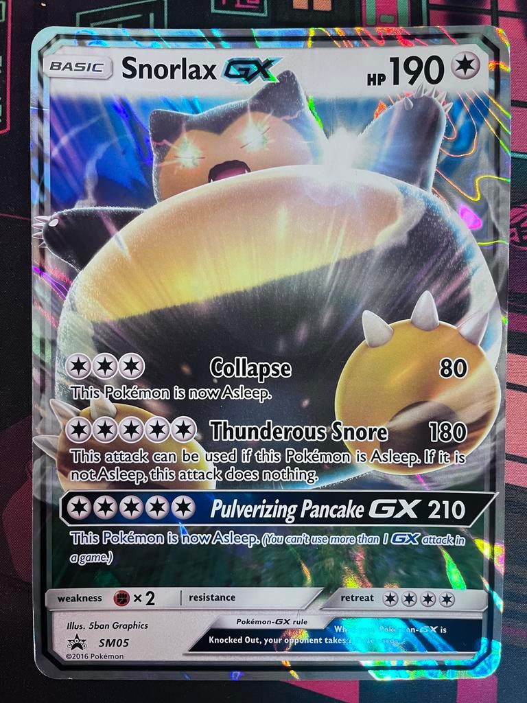 Snorlax GX Jumbo Promo SM05 - Pokémon kaart, Hobby en Vrije tijd, Verzamelkaartspellen | Pokémon, Ophalen of Verzenden, Zo goed als nieuw