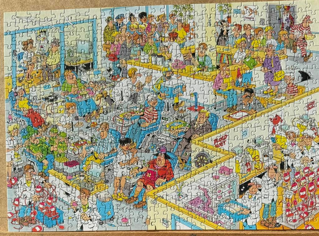 JVH 500 stukjes Sanquin bloedbank, Ophalen of Verzenden, 500 t/m 1500 stukjes, Zo goed als nieuw