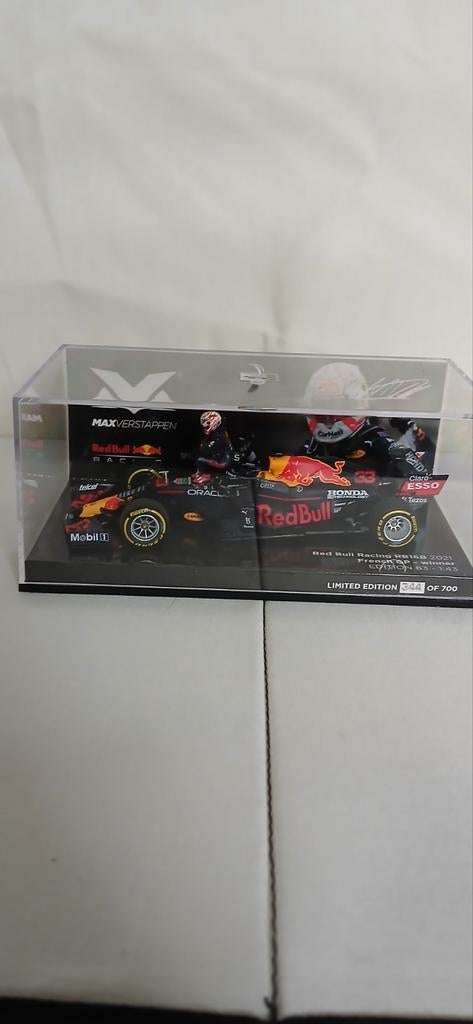 Modelauto Max Verstappen, French GP, edition 63, lim. editie, Ophalen of Verzenden, Nieuw, Formule 1