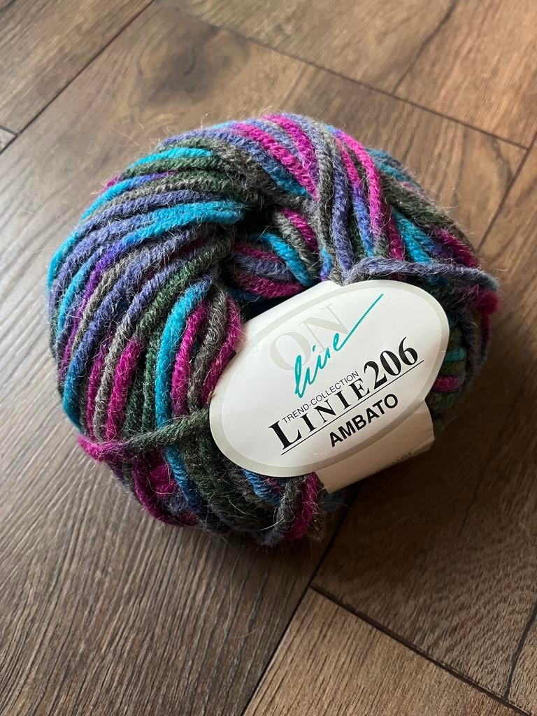 1 bol garen - Online Linie 206 Ambato - kleur 0111, Hobby en Vrije tijd, Ophalen of Verzenden, Nieuw, Breien of Haken, Wol of Garen