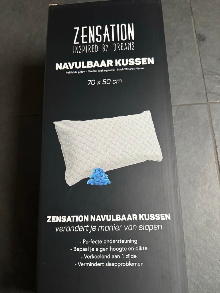 Zensation Foam hoofd Kussen - Nieuw in doos, Eenpersoons, Wit, Nieuw, Ophalen of Verzenden
