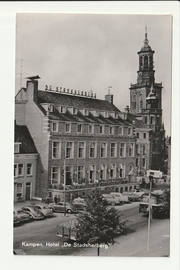 KAMPEN HOTEL DE STADSHERBERG VW KEVERS AUTO'S NWH GUY HAINJE, Ophalen of Verzenden, 1960 tot 1980, Ongelopen, Overijssel