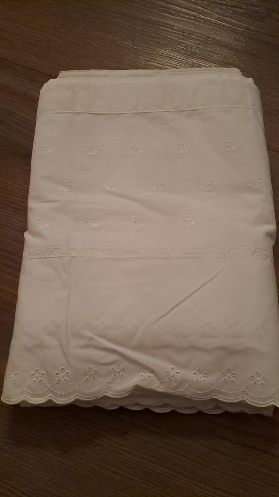 Nieuwe vitrage stof voor valletje - 36cm hoog, Wit, Nieuw, Ophalen of Verzenden, Minder dan 100 cm