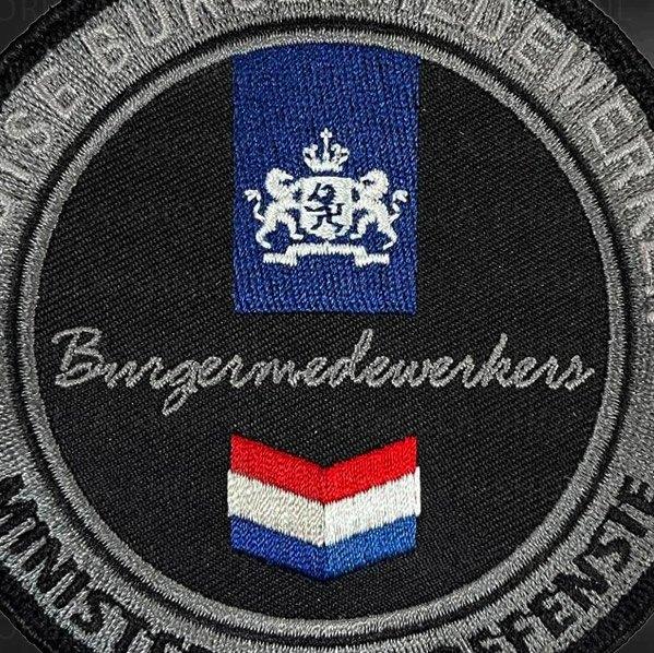 Patch - Burger bij Defensie, Verzamelen, Ophalen, Landmacht, Nederland, Embleem of Badge