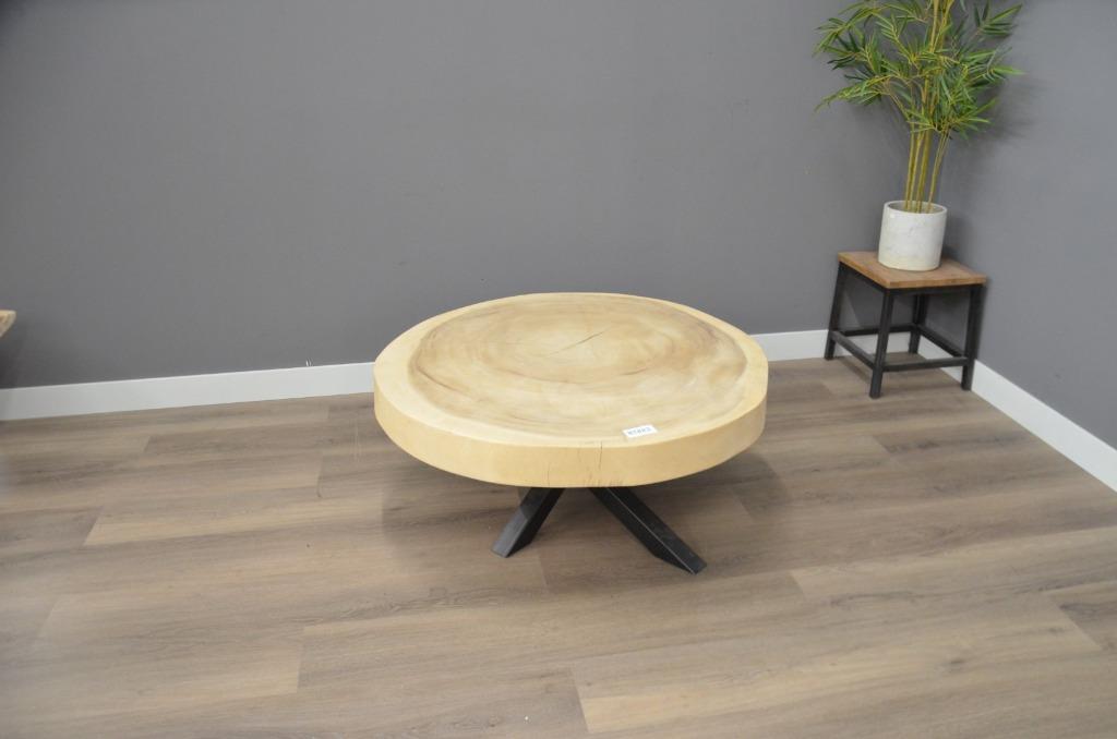 Suar salontafel 100 cm met spinpoot- BT883, Overige materialen, Vierkant, Nieuw, Minder dan 50 cm