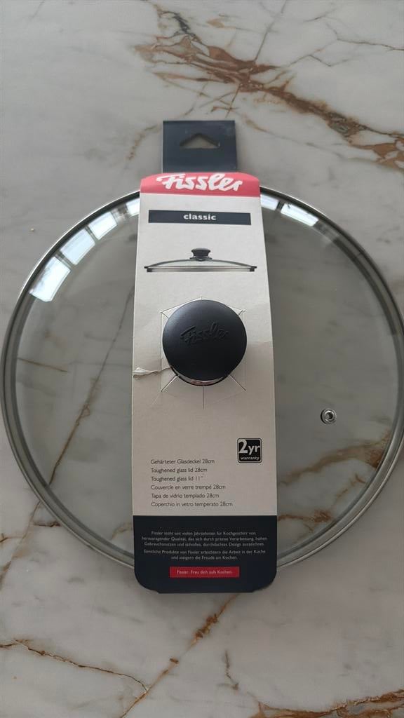 NIEUW Fissler Classis Glasdelsel 28 cm, Ophalen of Verzenden, Nieuw, Glas, Overige typen