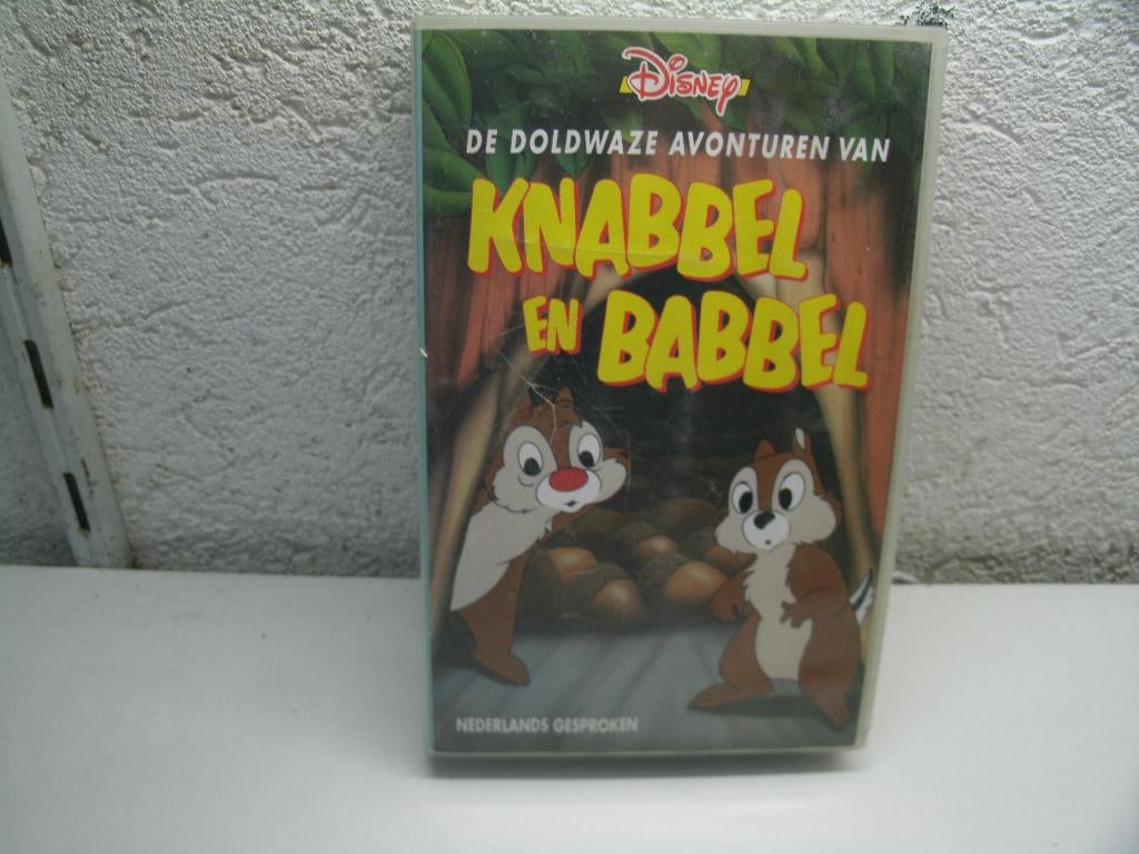 vhs 83a knabbel en babbel doldwaze avonturen, Cd's en Dvd's, VHS | Kinderen en Jeugd, Alle leeftijden, Ophalen of Verzenden, Zo goed als nieuw