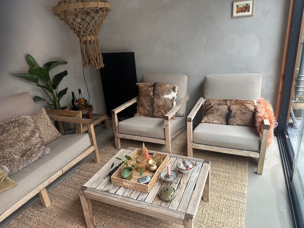 Landelijke Kussens Sober , geit hoffz, 2 vierkant/lende, Ophalen of Verzenden, Zo goed als nieuw, Vierkant