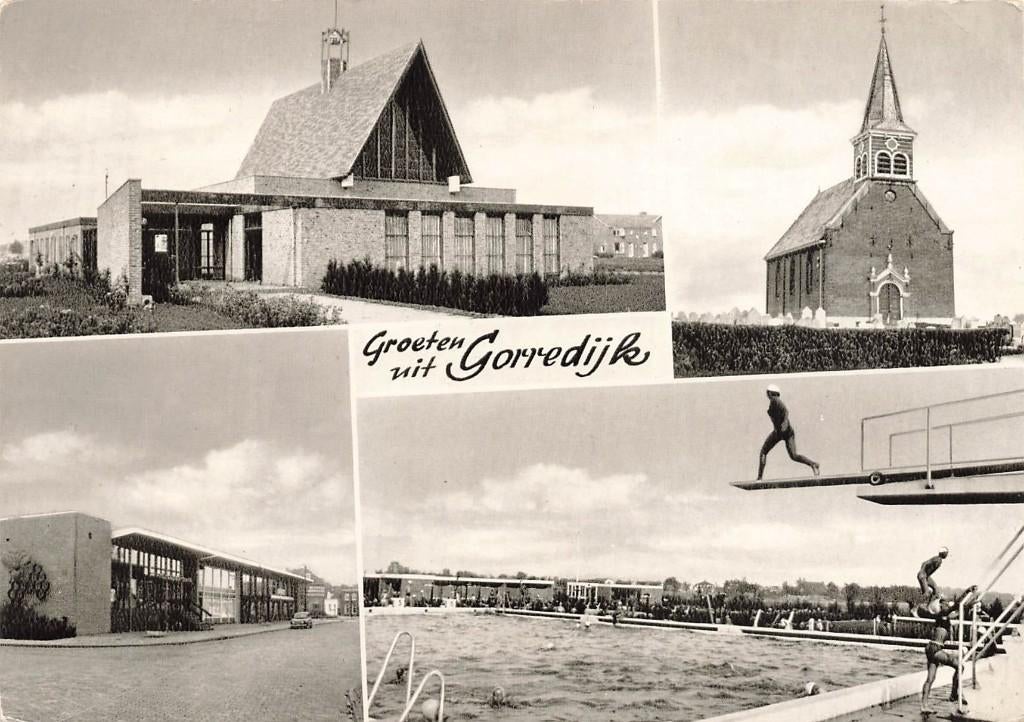 Groeten uit Gorredijk (groot formaat), Ophalen of Verzenden, 1960 tot 1980, Ongelopen, Friesland