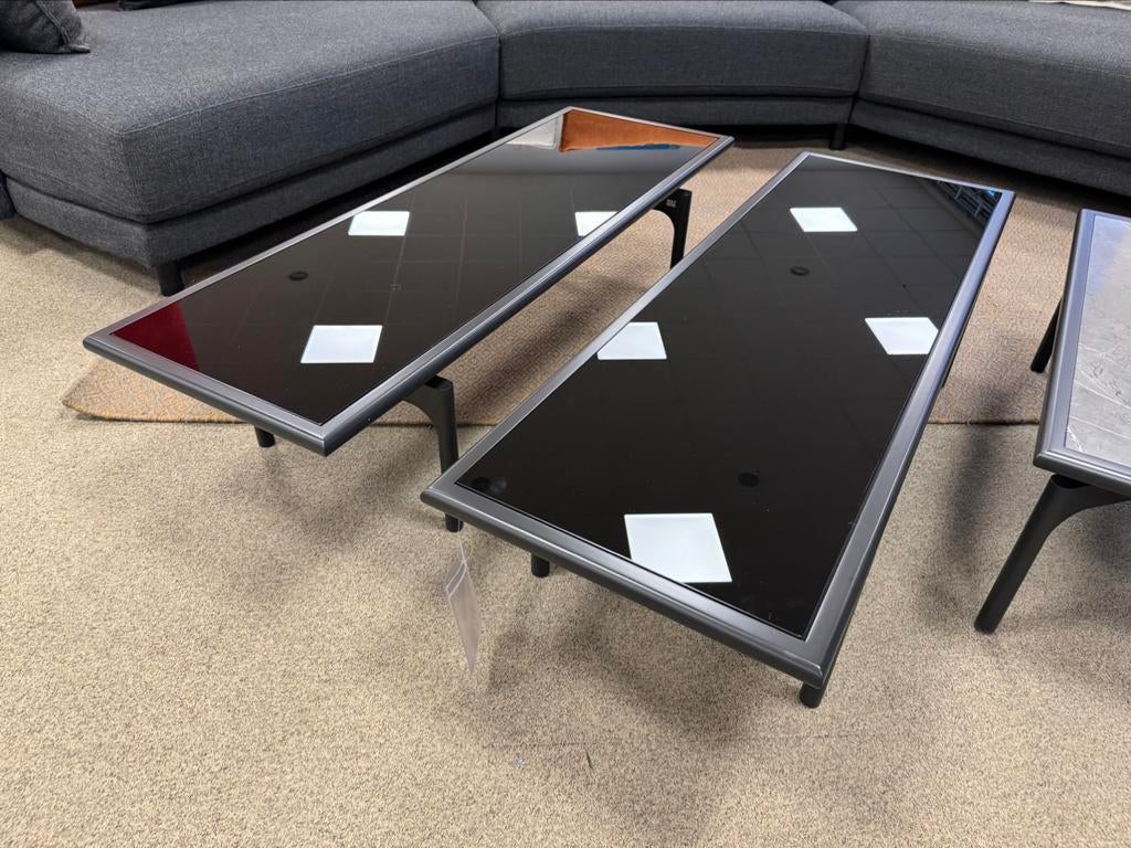 1 Nieuw Rolf Benz 901 413 Salontafel blad glas Design Tafel, 100 tot 150 cm, Nieuw, Glas, Minder dan 50 cm