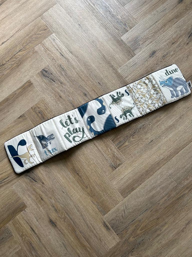 ZGAN blauw creme dino stoffen boek baby speelgoed Sebra toy, Ophalen of Verzenden, Zo goed als nieuw, Overige typen