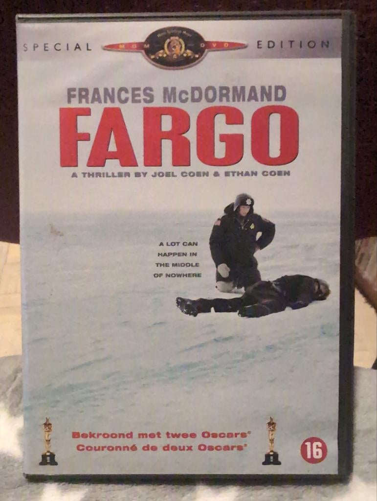 Fargo DVD - Thriller Klassieker, Vanaf 16 jaar, 1980 tot heden, Ophalen of Verzenden, Zo goed als nieuw