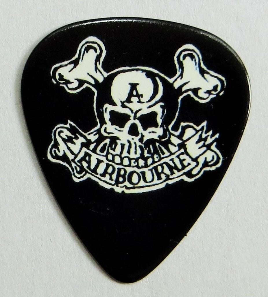 Gitaar plectrum van Airbourne @ Graspop Metal Meeting 2023, Ophalen of Verzenden, Gebruikt, Gebruiksvoorwerp, Gesigneerd
