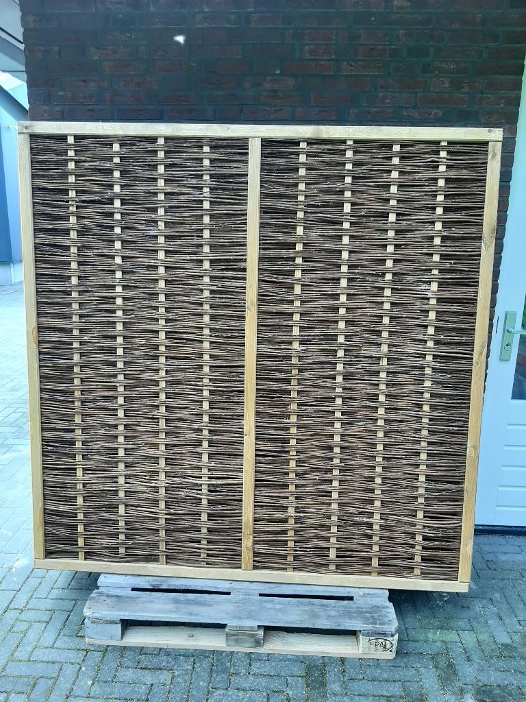 Wilgenschermen 180 x 180 cm in drie soorten!!, Tuin en Terras, Schuttingen, Ophalen, 1 tot 2 meter, Minder dan 3 meter, Nieuw