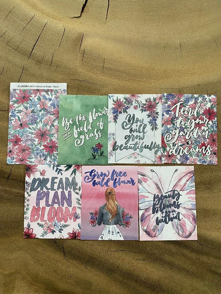 Planners Anonymous - In Bloom - Quote Cards, Ophalen of Verzenden, Nieuw
