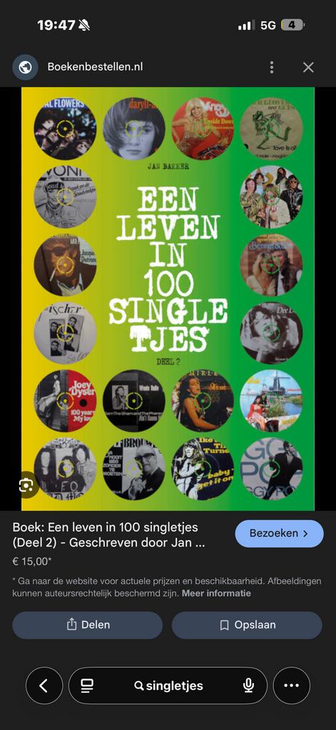 Singletjes gezocht voor mijn opa van 83!!, Ophalen, Zo goed als nieuw