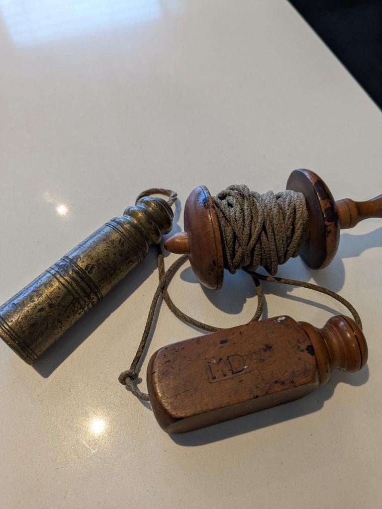 Antiek schietlood met spoel, Antiek en Kunst, Ophalen