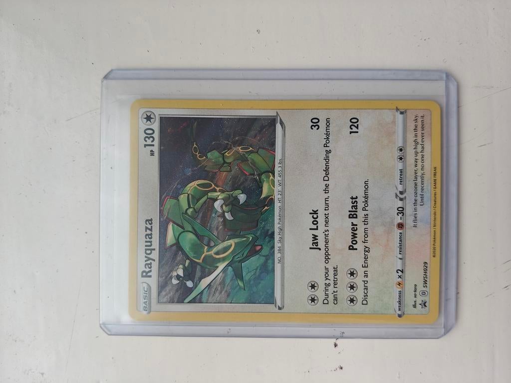 Rayquaza - Sky High Pokémon - Holo Rare, Ophalen of Verzenden, Gebruikt, Losse kaart, Foil