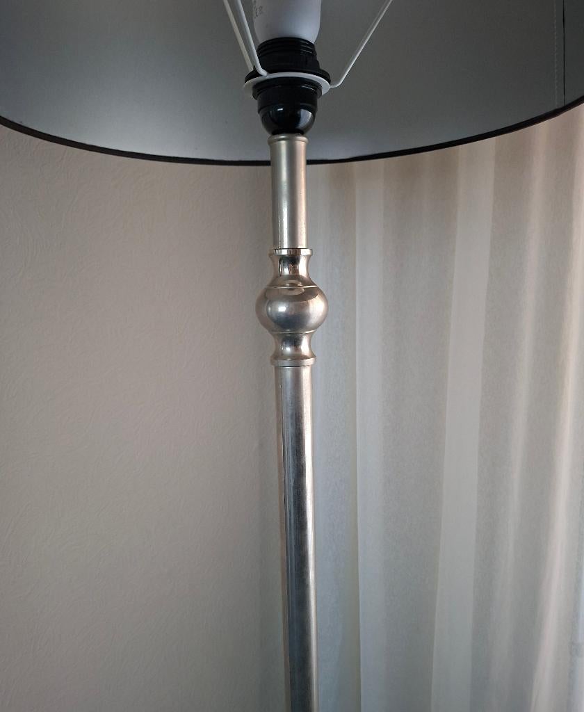 Z.g.a.n Barokke vloerlamp inclusief zwarte lampenkap, Ophalen of Verzenden, Metaal, 150 tot 200 cm, Barok/ klassiek