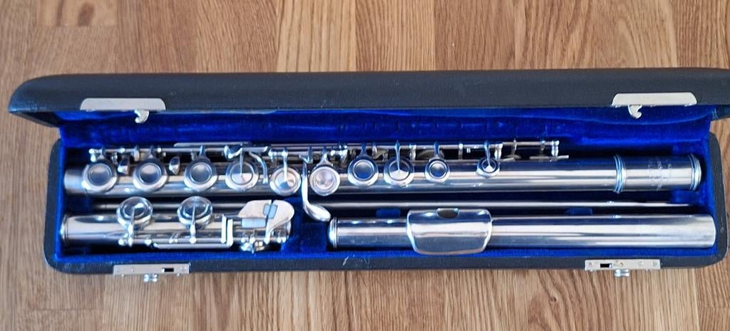 Volledig zilveren Kuiper dwarsfluit, Muziek en Instrumenten, Blaasinstrumenten | Dwarsfluiten en Piccolo's, Ophalen of Verzenden