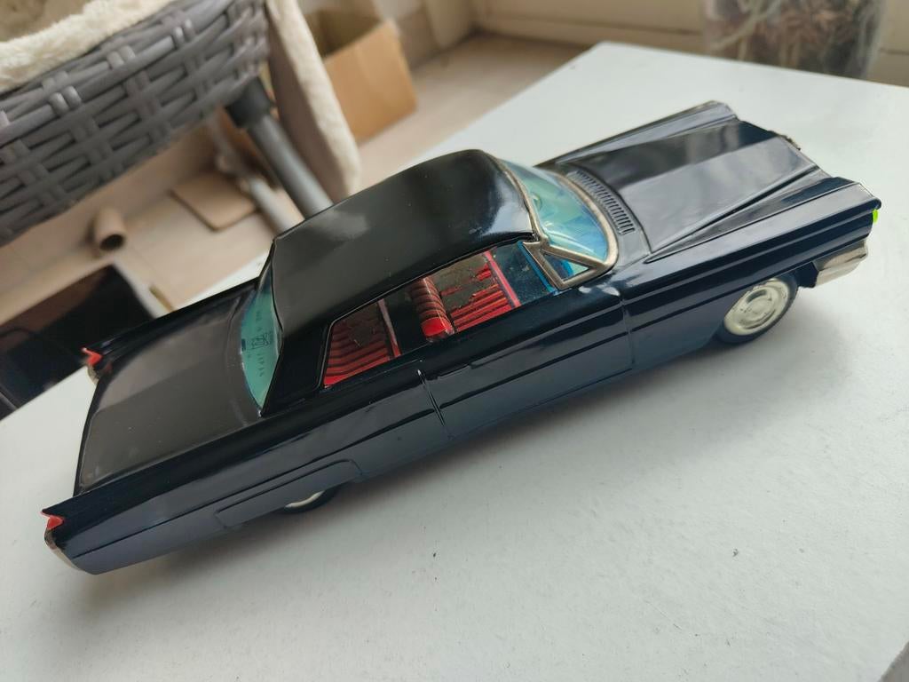 Mooie zwarte blikken Cadillac van Ichiko, made in Japan, Ophalen of Verzenden