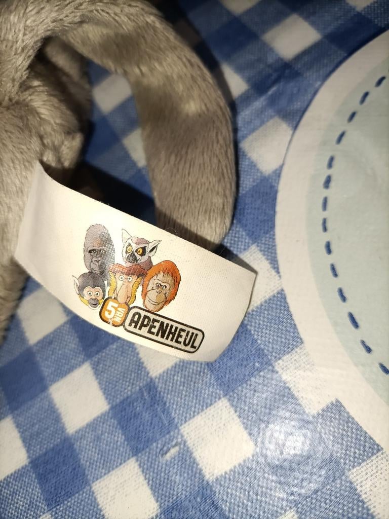 Neusaap knuffeltje Apenheul 15 cm groot, Ophalen of Verzenden, Zo goed als nieuw, Overige typen