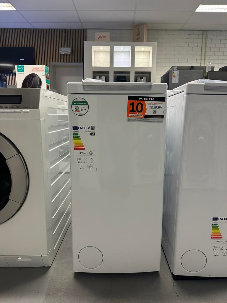 BAUKNECHT 40CM 6KG WASMACHINE BOVENLADER WMT SUPER ECO 624 A, Info@adoswitgoed.nl, Kamerlingh Onnestraat 8, Wijchen, Nieuw, Voorlader
