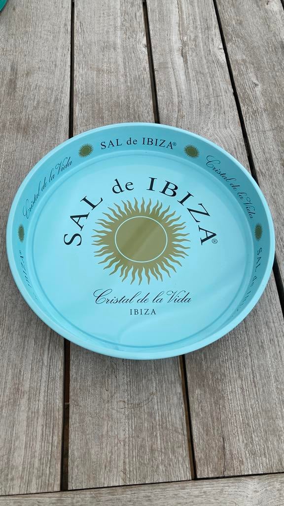 Sal de Ibiza Dienblad- 36cm, Ophalen of Verzenden, Zo goed als nieuw, Rond, Metaal