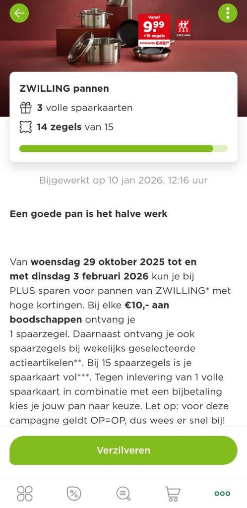 Plus Pannenzegels - Digitaal Overdraagbaar, Ophalen of Verzenden, Nieuw, Overige materialen, Overige typen