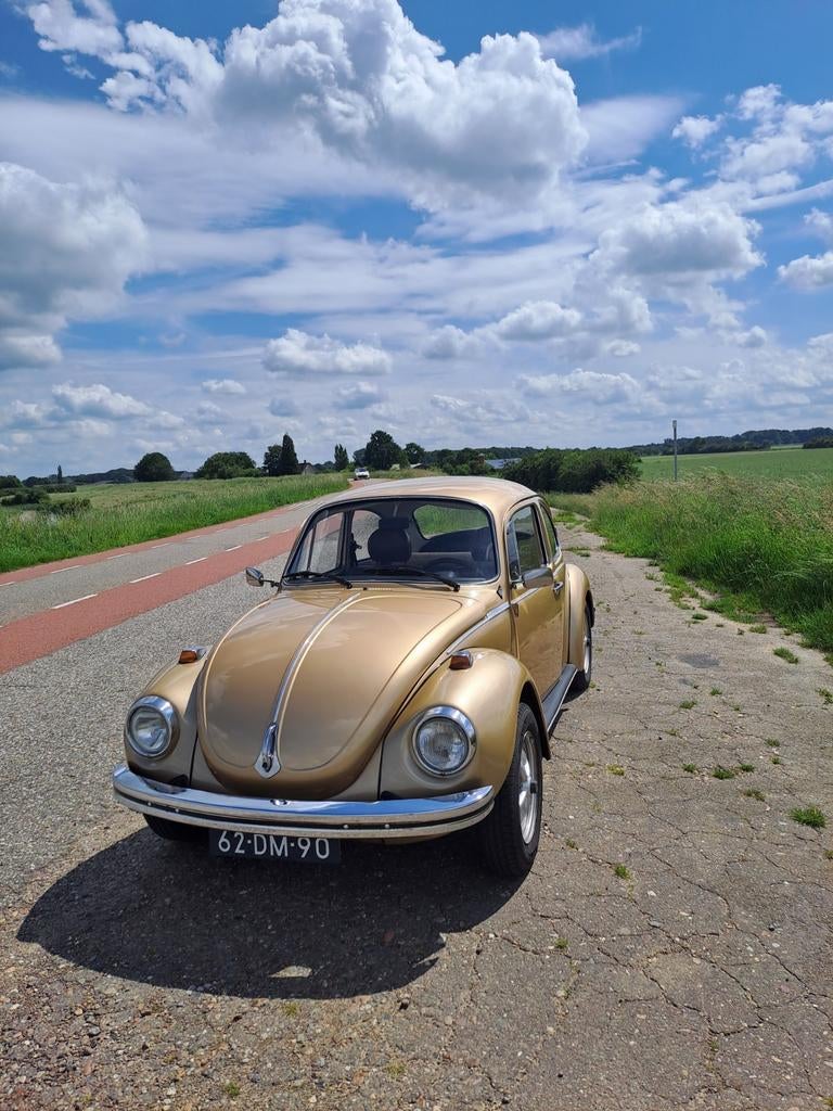 Volkswagen Kever (1974) in perfecte staat!! 1200 motor., Auto's, Oldtimers, Overige kleuren, 4 stoelen, Origineel Nederlands, Bruin