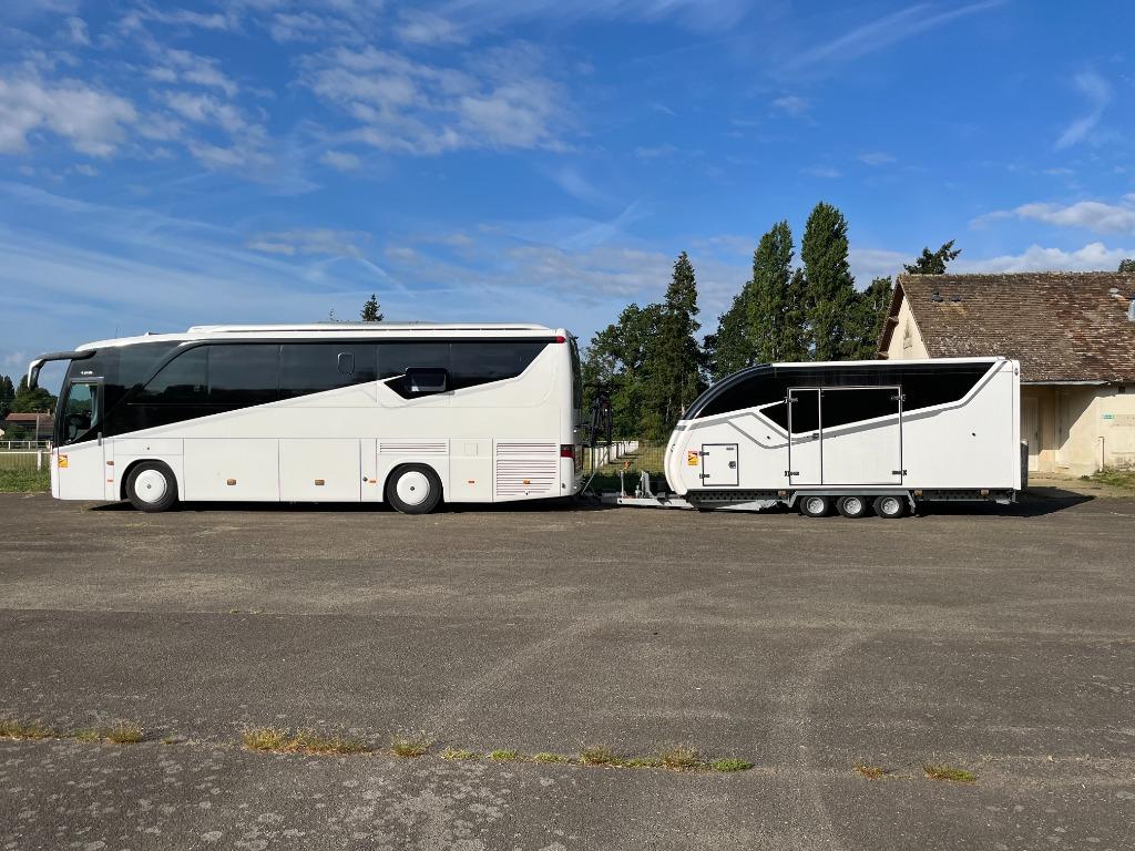 Setra Touringcar Bus Camper Motorhome, Auto's, Vrachtwagens, Euro 5, Achterwielaandrijving, Stoelverwarming, Wit