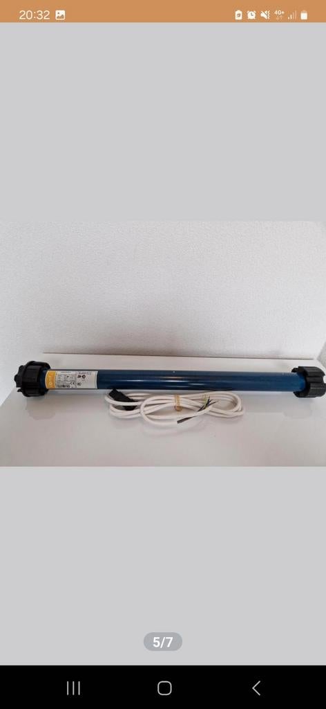 SPLINTER NIEUW SOMFY MARINER 40/17 Rolluiken /screens, Ophalen of Verzenden, Zo goed als nieuw, 200 cm of meer