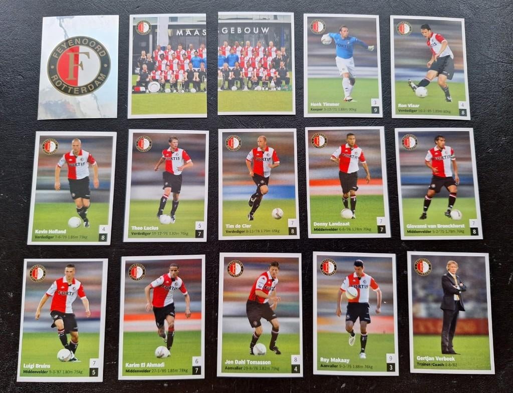 Complete set stickers Feyenoord 2008-09, Verzamelen, Sportartikelen en Voetbal, Ophalen of Verzenden, Zo goed als nieuw, Feyenoord