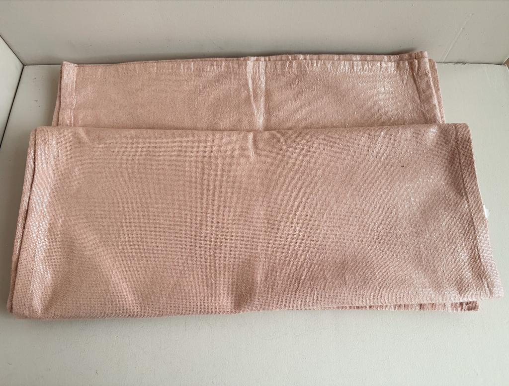 2 Roze Tafellopers met Glans - 150x45 cm, Ophalen of Verzenden, Nieuw, Rechthoek, Binnen