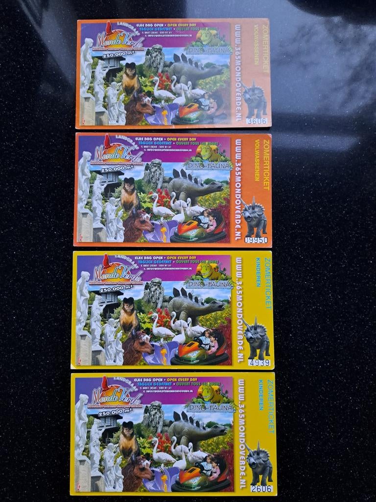 Toegangstickets attractiepark Mondo Verde Landgraaf, Tickets en Kaartjes