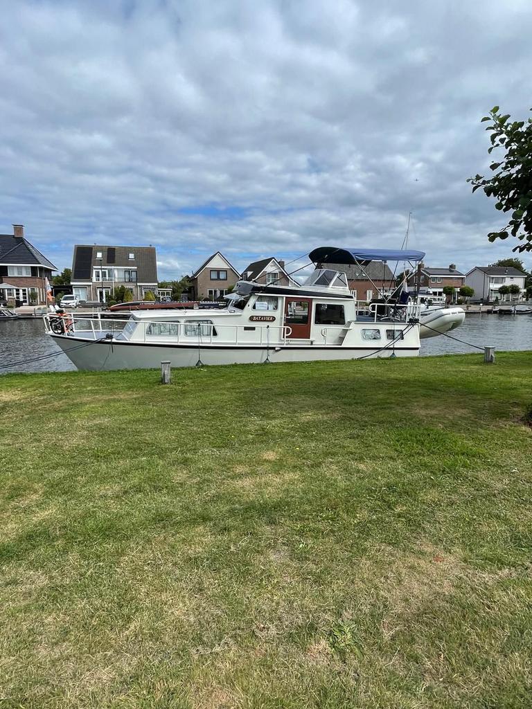 Motorboot/kruiser 10x3,20 mercedes om605 100pk boegschroef, Ophalen, Gebruikt, Staal, Diesel