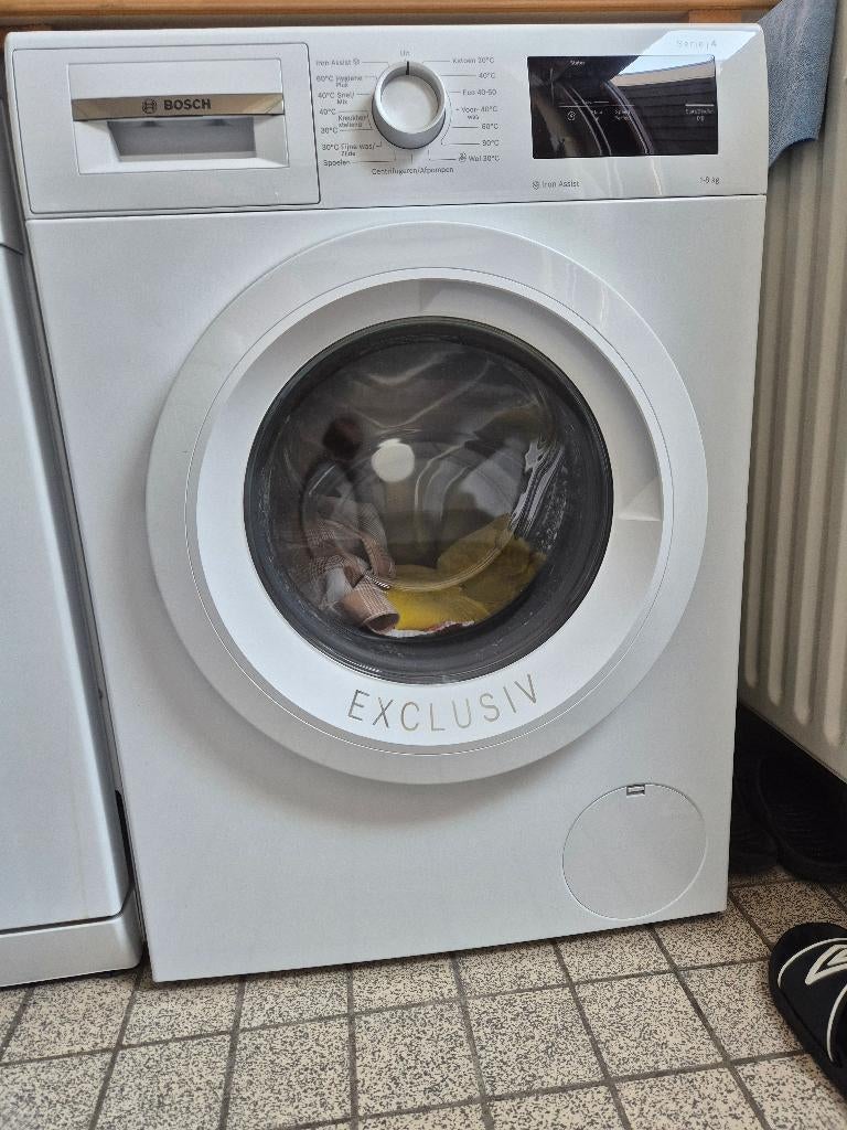 Bosch Serie 4 Exclusiv Wasmachine 8kg, Ophalen, Zo goed als nieuw, Voorlader, 85 tot 90 cm