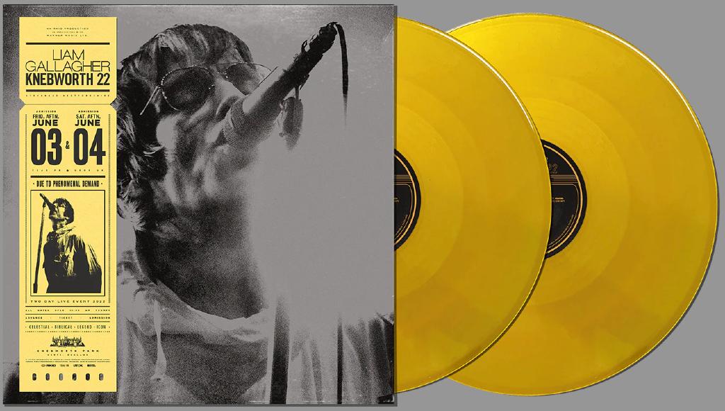 Vinyl 2LP+Poster Liam Gallagher Knebworth 22 SUN YELLOW NEW, Limited edition, 2020 tot heden, Ophalen of Verzenden, 12 inch