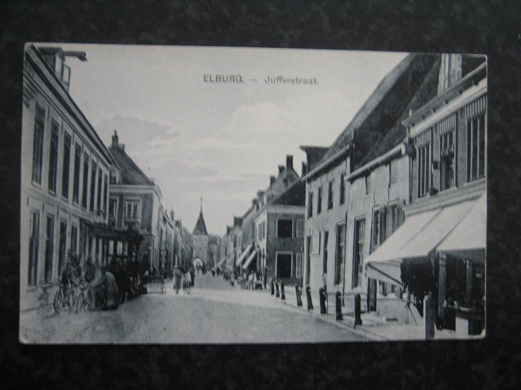 ELBURG  Jufferstraat A, Verzamelen, Ansichtkaarten | Nederland, Ophalen of Verzenden, 1940 tot 1960, Gelderland