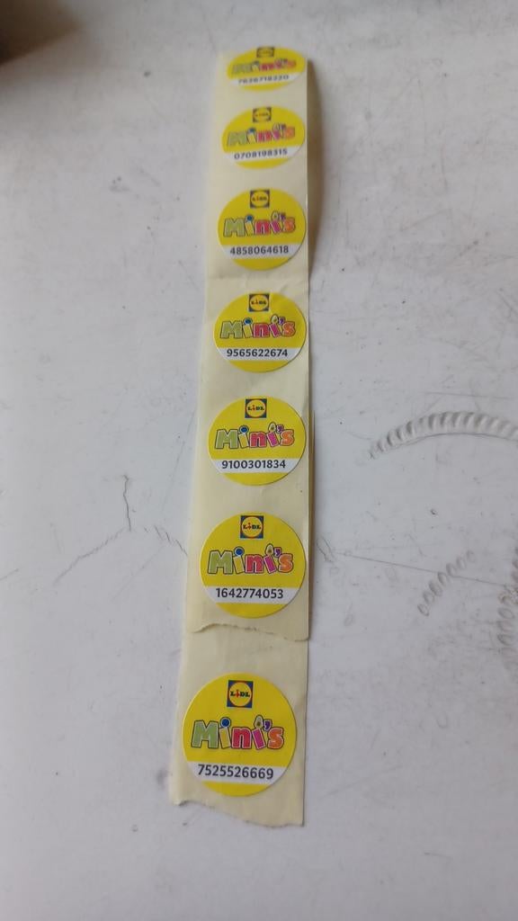 Lidl zegels, Ophalen of Verzenden, Winkel, Super of Benzinepomp, Zegels, Bonnen of Punten