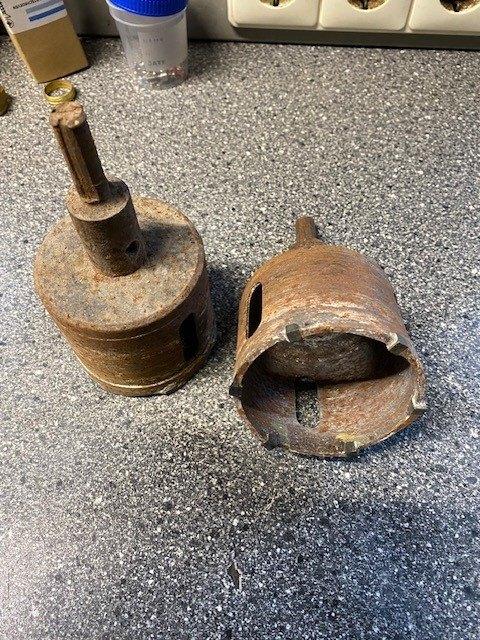 Dozenboor, komboor voor elektra inbouwdozen boor 2 stuks, Ophalen, Gebruikt