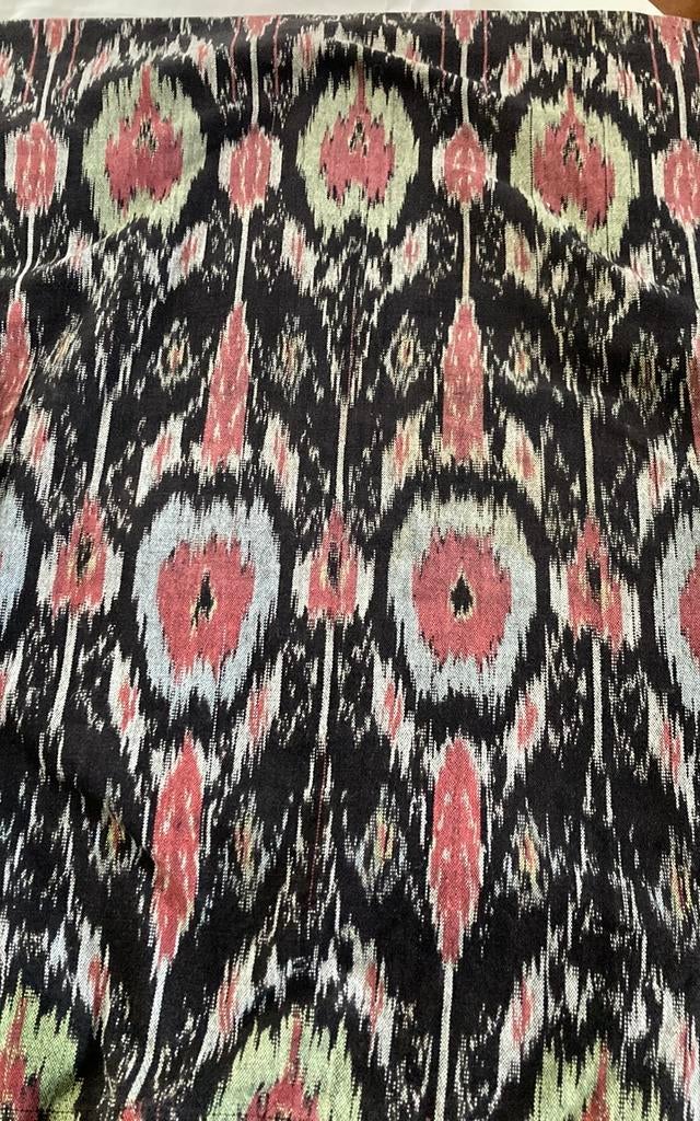 Ikat Indonesie stof 130x130 cm., Verzenden