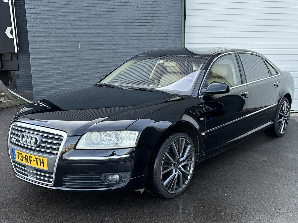 Audi A8 6.0 W12 Quattro Lang Pro Line SCHUIFDAK/VOLOPTIE/VOL, Auto's, Automaat, Gebruikt, Beige, 12 cilinders